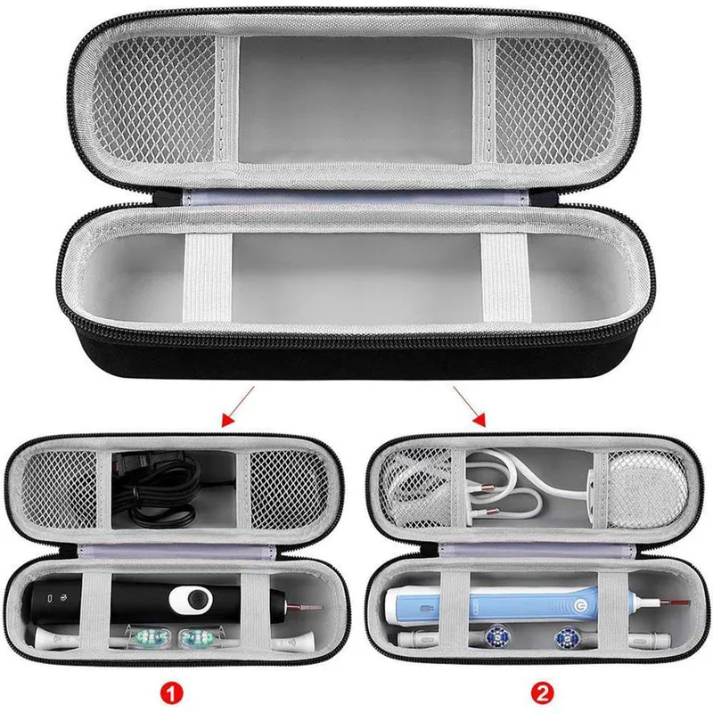 Travel Bags - กระเป๋าเก็บแปรงสีฟันไฟฟ้าแบบพกพา ขนาดเล็กสำหรับเดินทาง กันน้ำ กันฝุ่น วัสดุ EVA