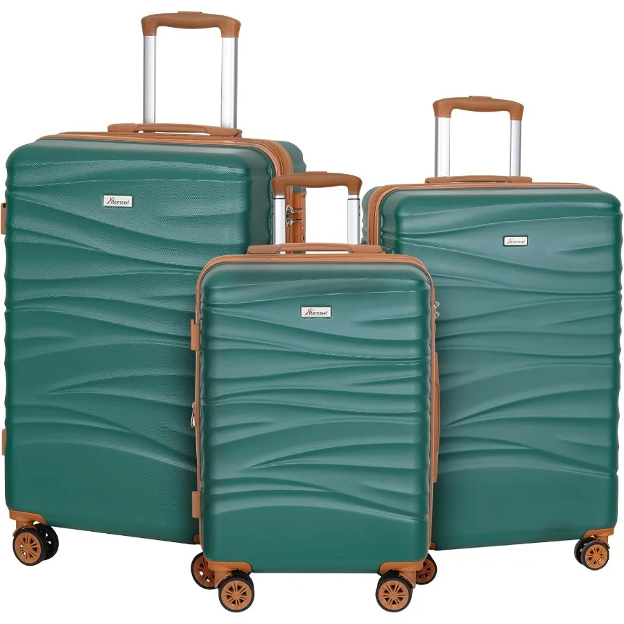Expandable Hard Shell Luggage Set - ชุดกระเป๋าเดินทางแบบแข็ง ขยายได้ 3 ชิ้น พร้อมล้อหมุน 360