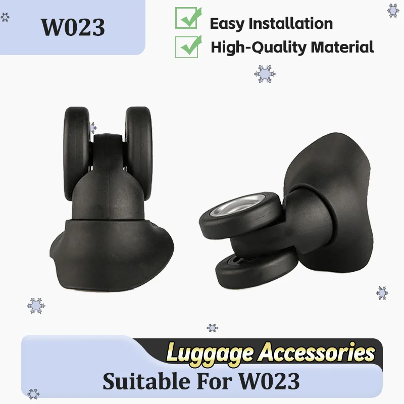 Silent Replacement Luggage Wheels - สำหรับชุดซ่อมล้อกระเป๋าเดินทาง W023 ล้อหมุนได้หลายทิศทาง 360 ° อะไหล่ยางทนทานต่อการสึกหรอแบบหมุนเงียบ