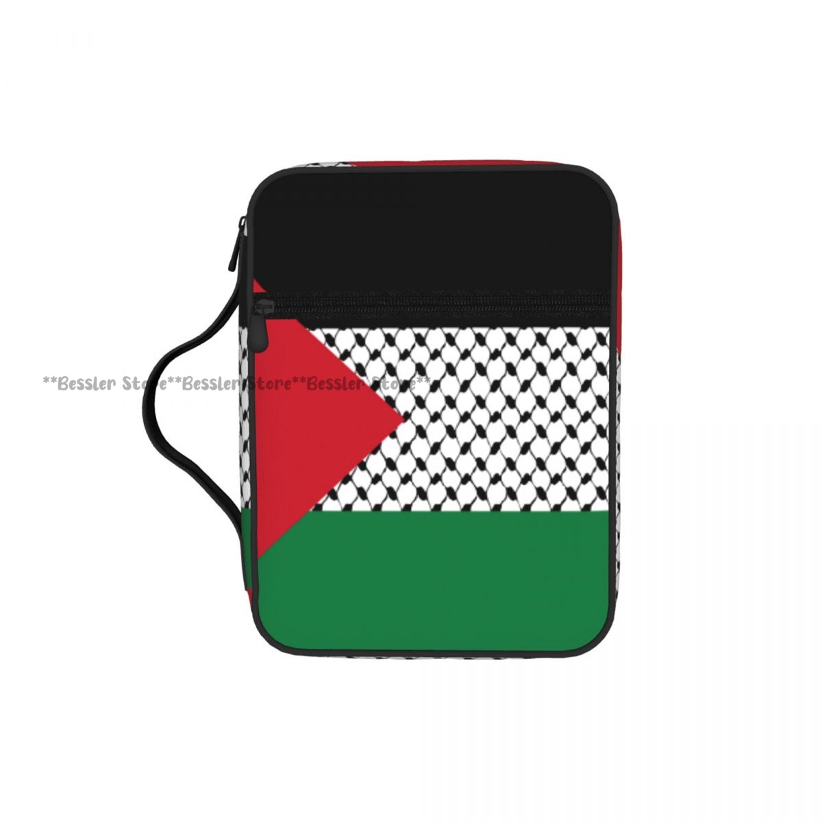 Handbags - กระเป๋าใส่พระคัมภีร์ลายธงปาเลสไตน์ พร้อมซิปและหูหิ้ว กระเป๋าหุ้มปกพระคัมภีร์ กระเป๋าเก็บพระคัมภีร์