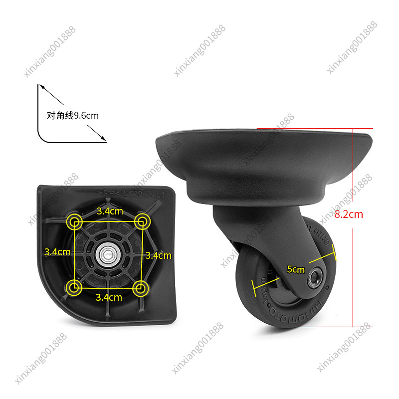 ล้ออะไหล่กระเป๋าเดินทาง Samson - Silent Replacement Luggage Wheels บทวิจารณ์และราคา