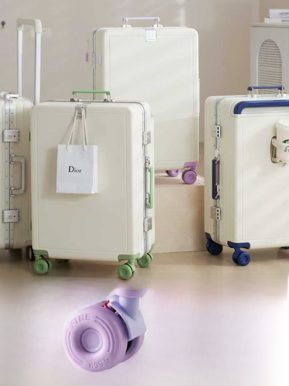 กระเป๋าเดินทางอลูมิเนียมขนาดให - Aluminum Frame Carry On Luggage บทวิจารณ์และราคา