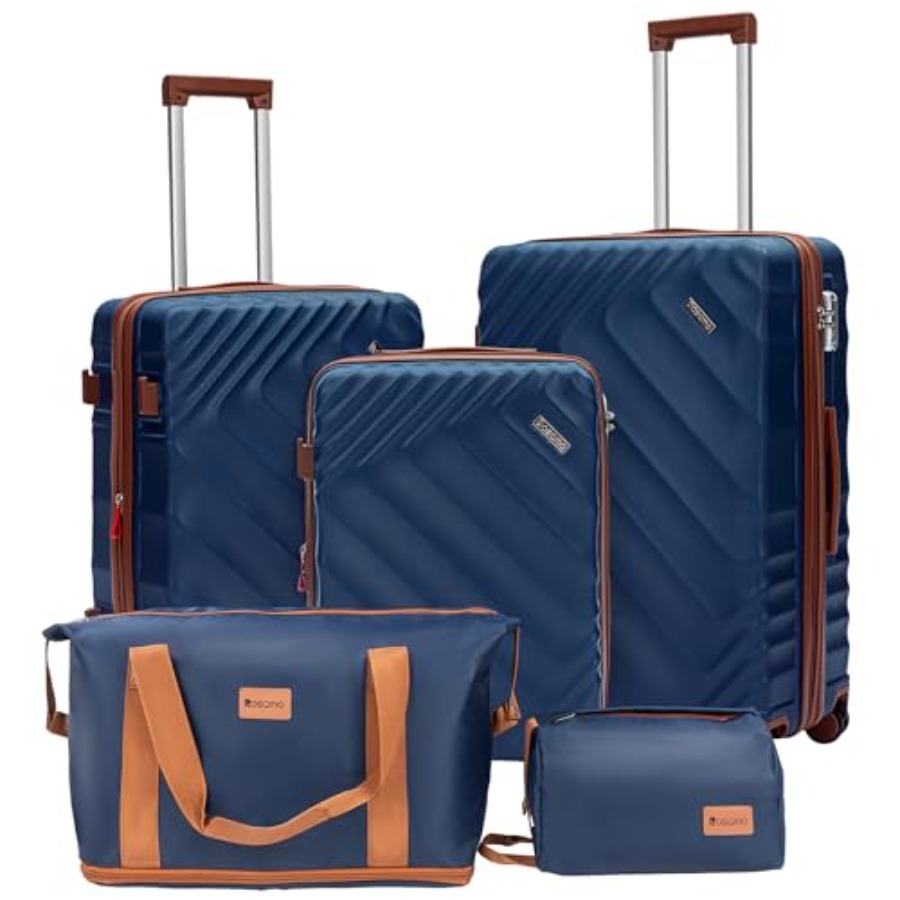 ชุดกระเป๋าเดินทางแบบแข็ง 5 ชิ้ - Expandable Hard Shell Luggage Set บทวิจารณ์และราคา
