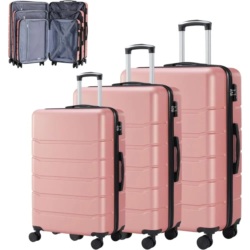 ชุดกระเป๋าเดินทางขนาดใหญ่ 3 ชิ - Expandable Hard Shell Luggage Set บทวิจารณ์และราคา