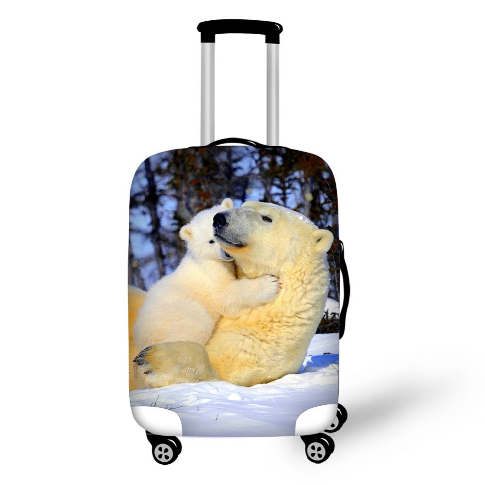 สัตว์หมีขั้วโลกกระเป๋าเดินทางป - Waterproof Suitcase Cover Protector บทวิจารณ์และราคา