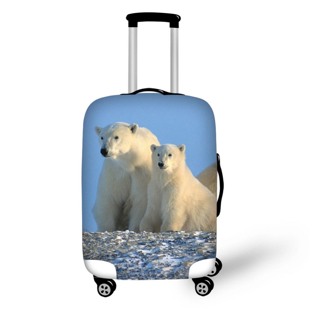 สัตว์หมีขั้วโลกกระเป๋าเดินทางป - Waterproof Suitcase Cover Protector บทวิจารณ์และราคา