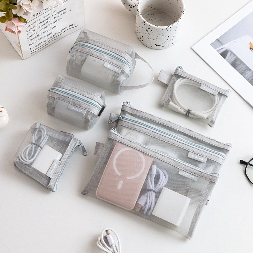 กระเป๋าเก็บของโปร่งใสทำจากไนลอ - Cosmetic Bags บทวิจารณ์และราคา
