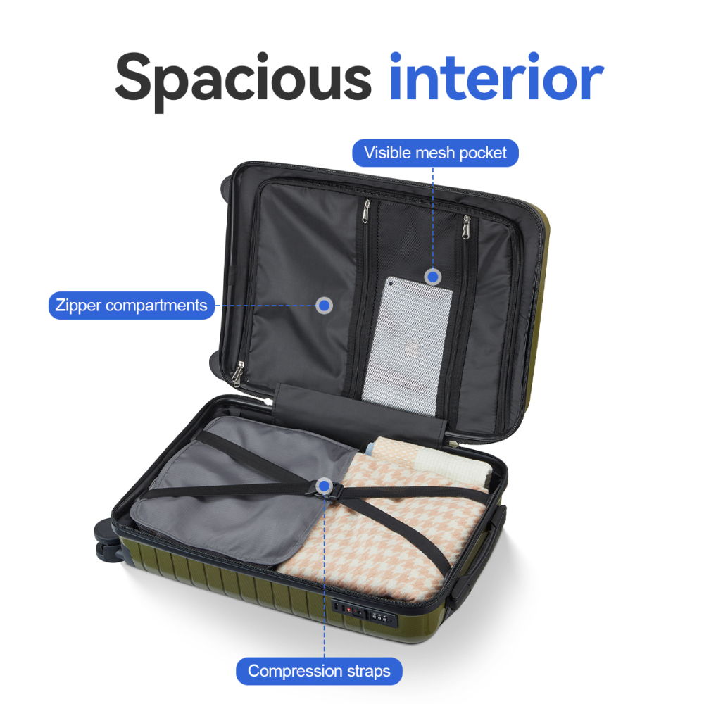 ชุดกระเป๋าเดินทางแบบแข็ง PP 5  - Foldable Rolling Luggage Bag บทวิจารณ์และราคา
