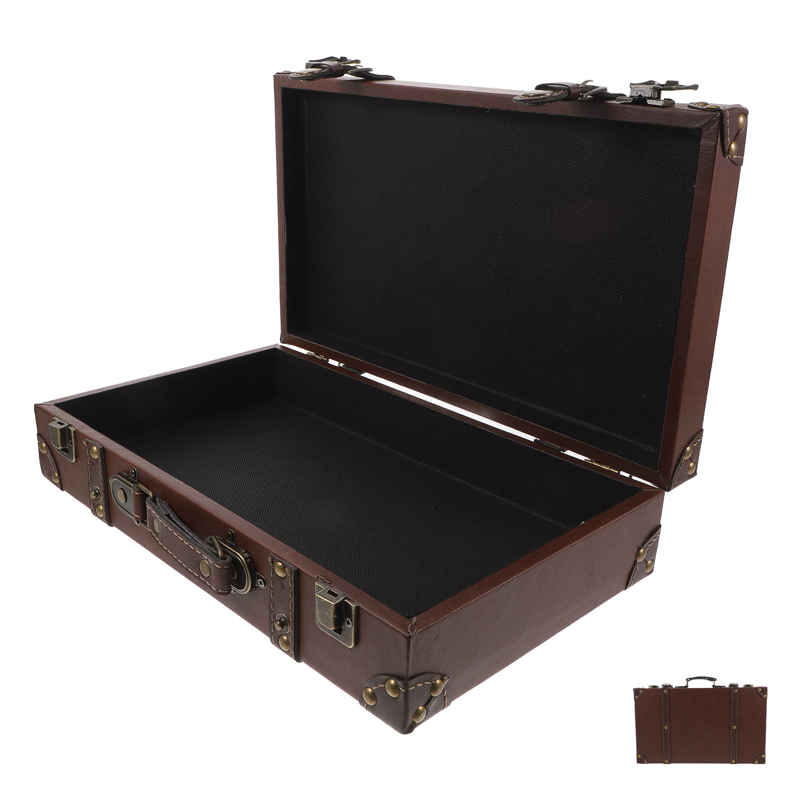 กระเป๋าเดินทางทรงกล่องสไตล์วิน - Retro Vintage Trunk Suitcase บทวิจารณ์และราคา