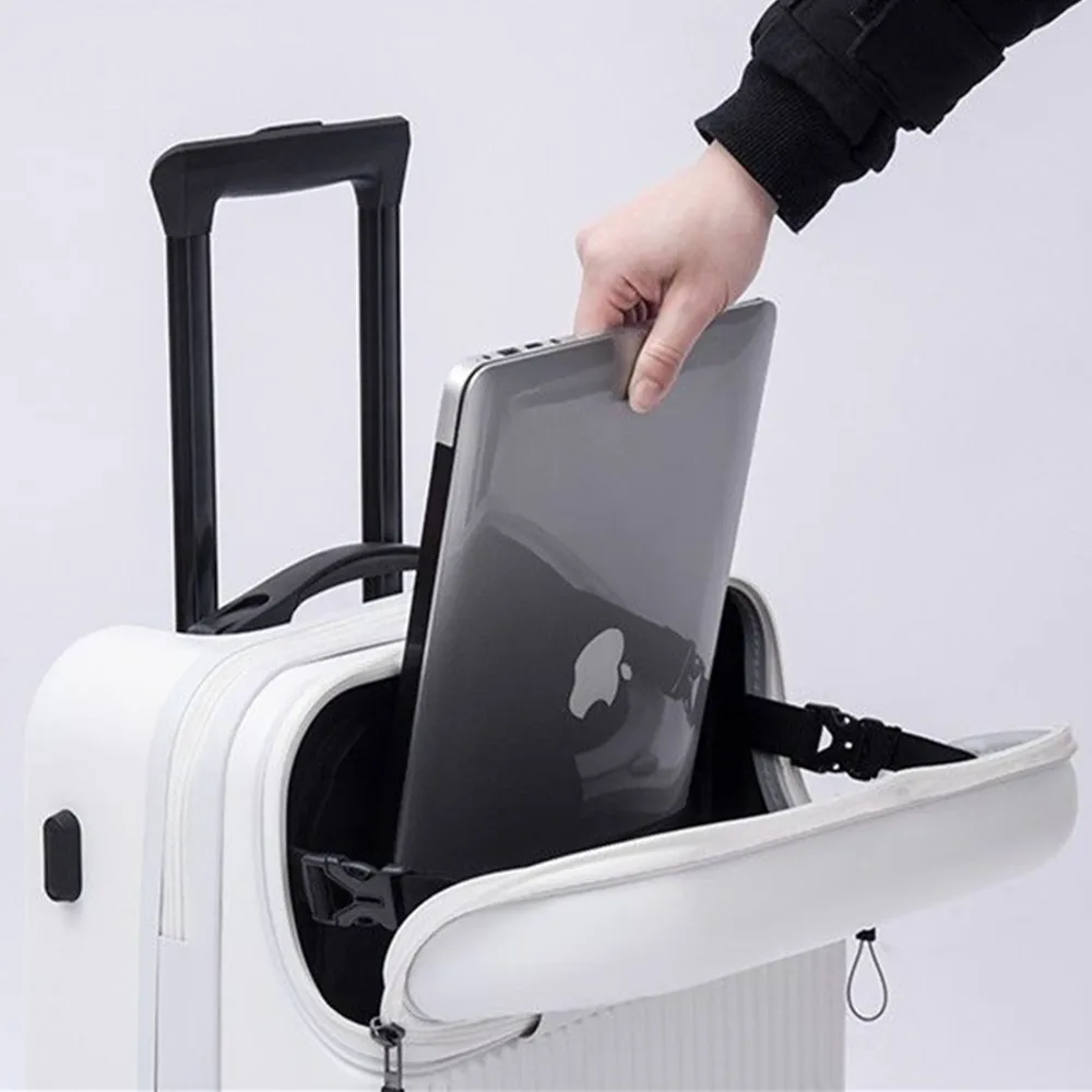 ด้านหน้าเปิดฝาปิดรถเข็น PC กระ - Front Opening Laptop Luggage 24 Inch บทวิจารณ์และราคา