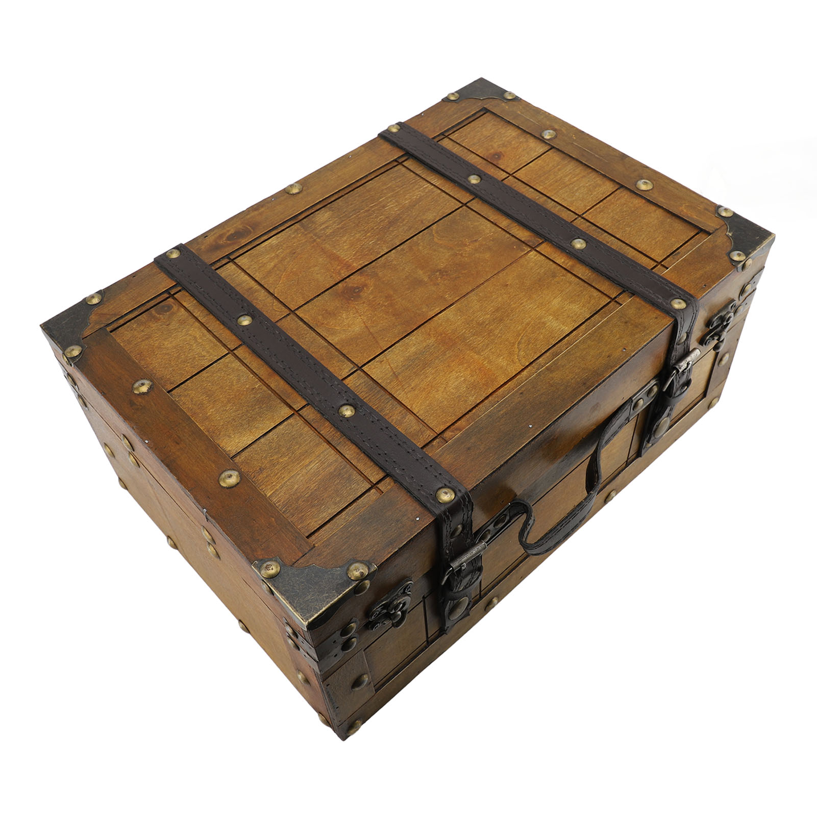 กล่องเก็บของไม้สไตล์วินเทจ ดีไ - Retro Vintage Trunk Suitcase บทวิจารณ์และราคา